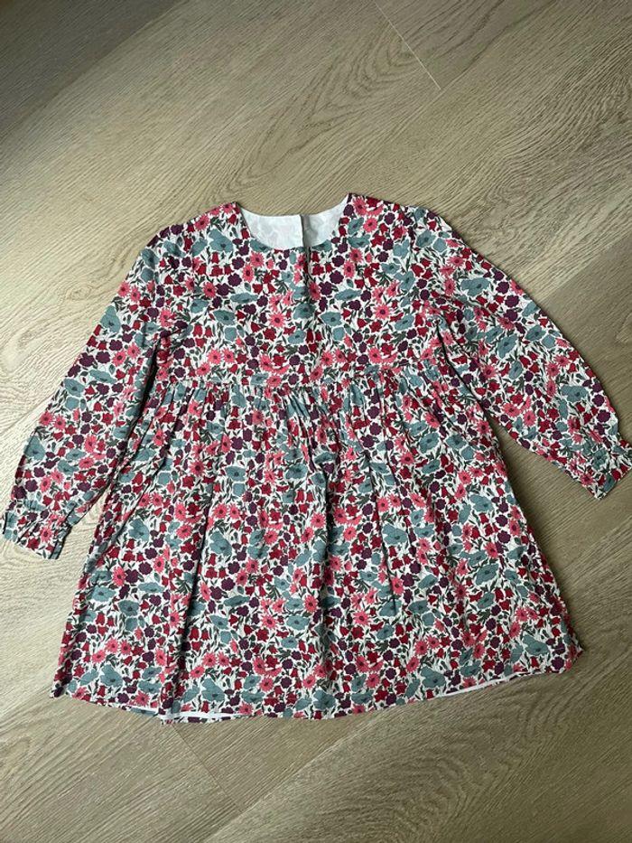 Robe créatrice liberty poppy and daisy dusk 3 ans - photo numéro 1