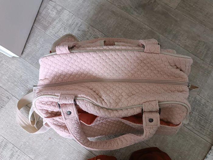 Sac à langer multipoches vertbaudet rose poudré - photo numéro 3