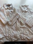 Lot 2 chemise blanche garçon 10 ans