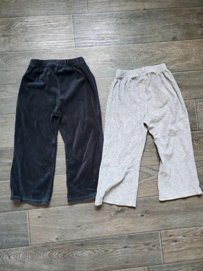 Lot de 2 pantalons de pyjamas velours taille 3 ans - photo numéro 5