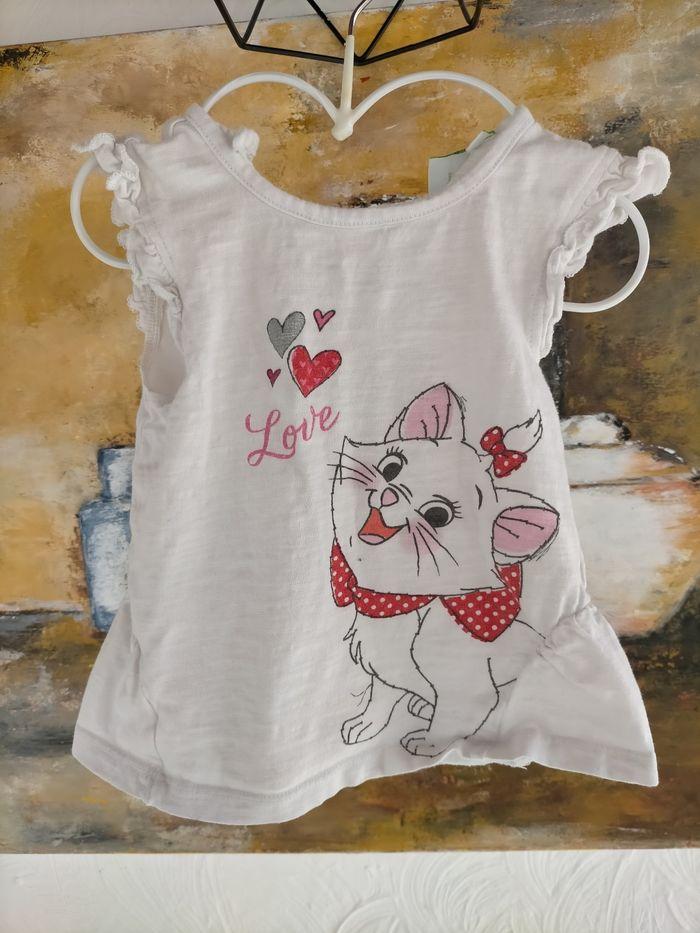 T-shirt manche courte Aristochats Disney baby - photo numéro 1