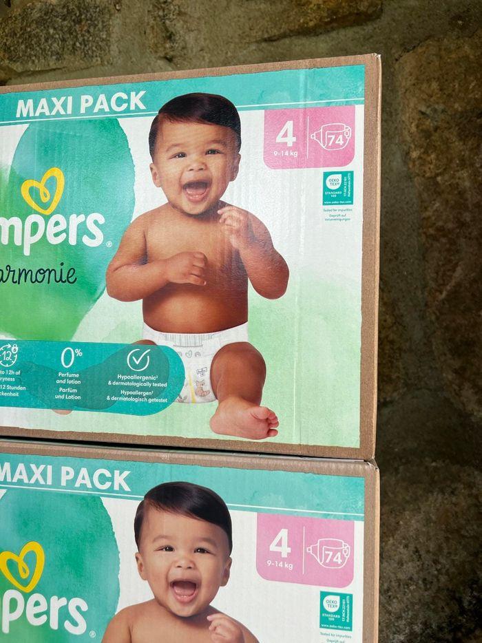 2 Cartons Pampers Harmonie Taille 4 : 148 Couches - photo numéro 2