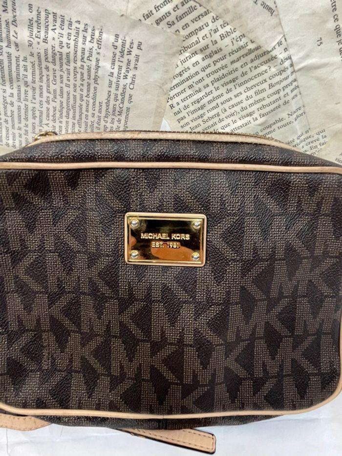 Petit sac à main de luxe avec motif marron Michael Kors - photo numéro 1