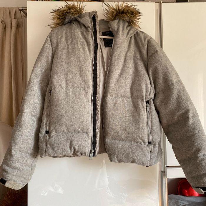 Manteau doudoune courte Gap grise - photo numéro 1