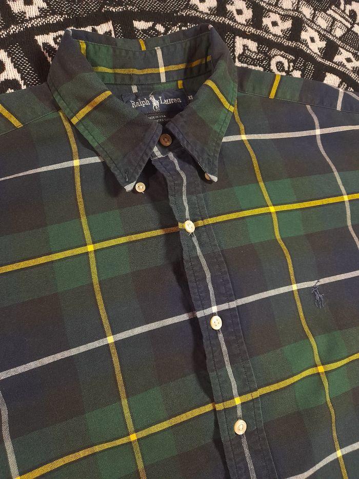 Chemise à Carreaux Verte Ralph Lauren - photo numéro 4