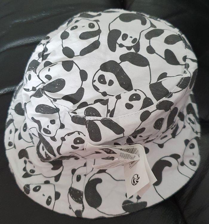 Bob / chapeau panda réversible mixte 0/3mois - photo numéro 5