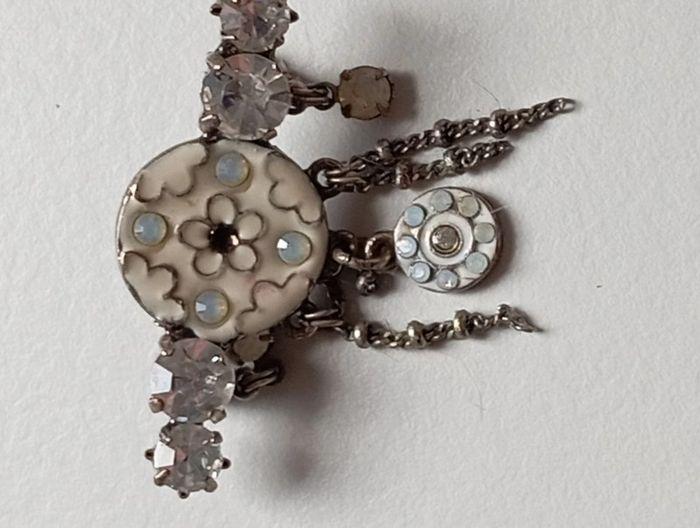 Broche Pilgrim fleur et strass - photo numéro 2