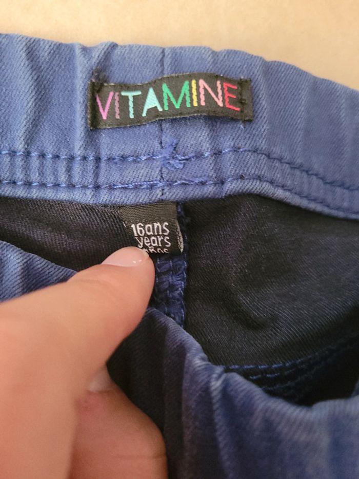 Pantalon vitamine bleu taille 16 ans - photo numéro 2