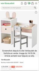 Bureau + chaise Enfant Verbaudet Bon État