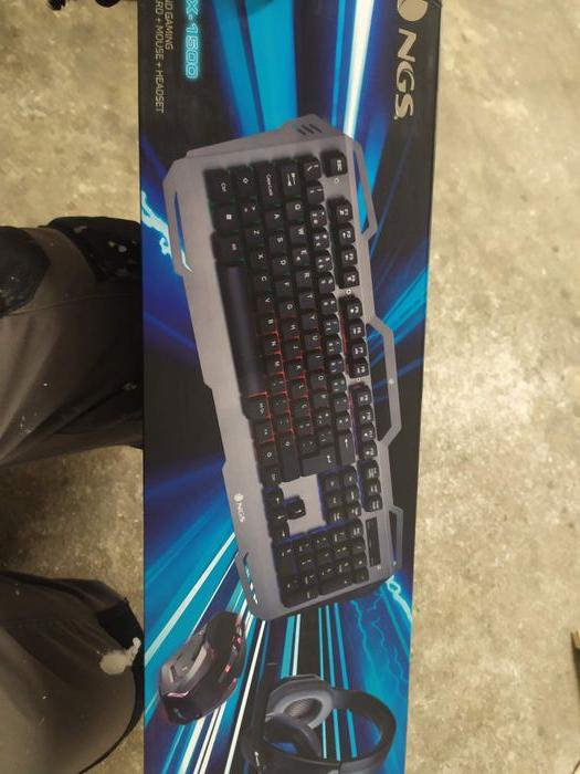 NEUF NGS GBX-1500 Kit Gaming Clavier Multimédia AZERTY + Souris Optique + Écouteur avec Microphone - photo numéro 1