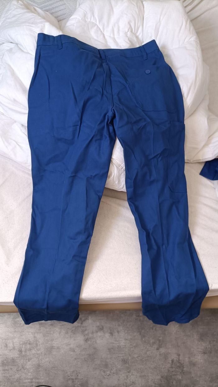 Pantalon de travail Bleu 100% Coton Bugatti PBV - photo numéro 4