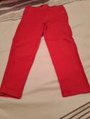 Pantalon fille rouge 4 ans