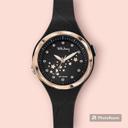 Montre enfant Tekday noire avec étoiles lumineuses