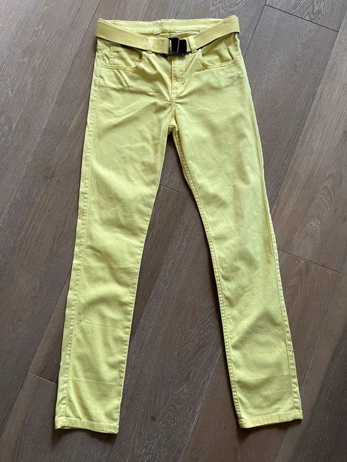 Pantalon jaune poussin - photo numéro 1