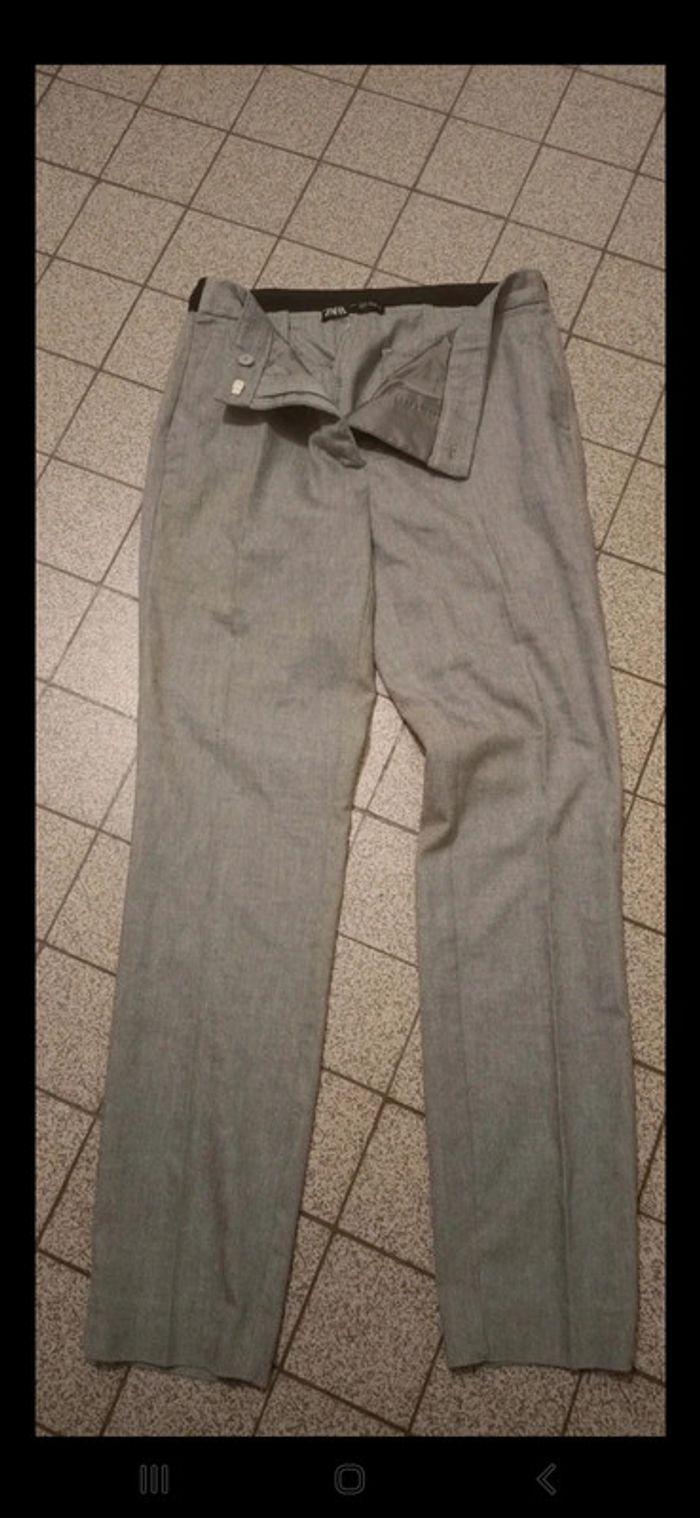 Pantalon gris tailleur - photo numéro 1