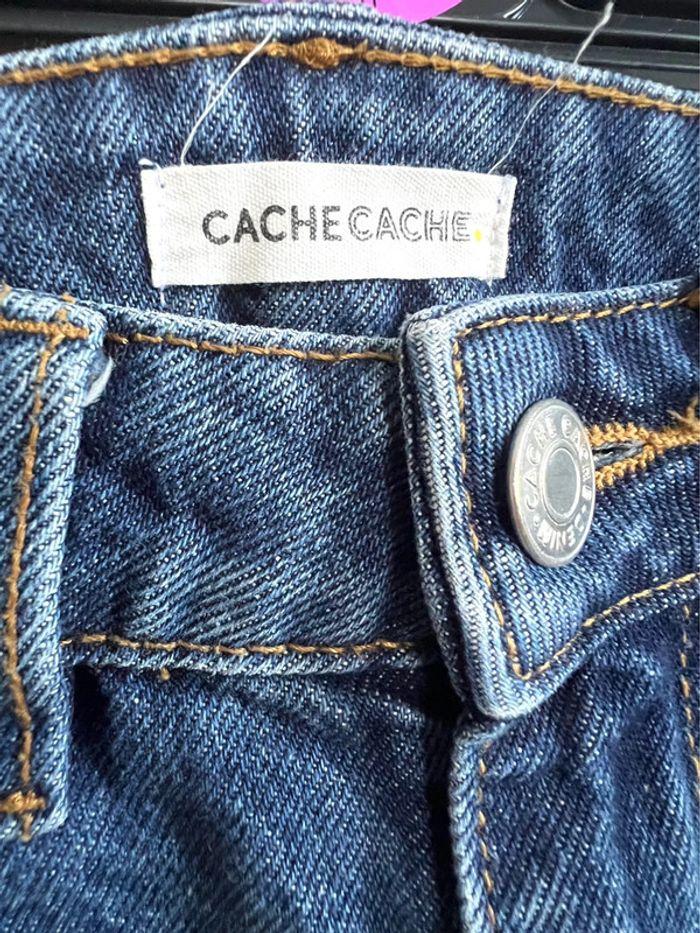 Jean droit bleu foncé Cache Cache - photo numéro 3