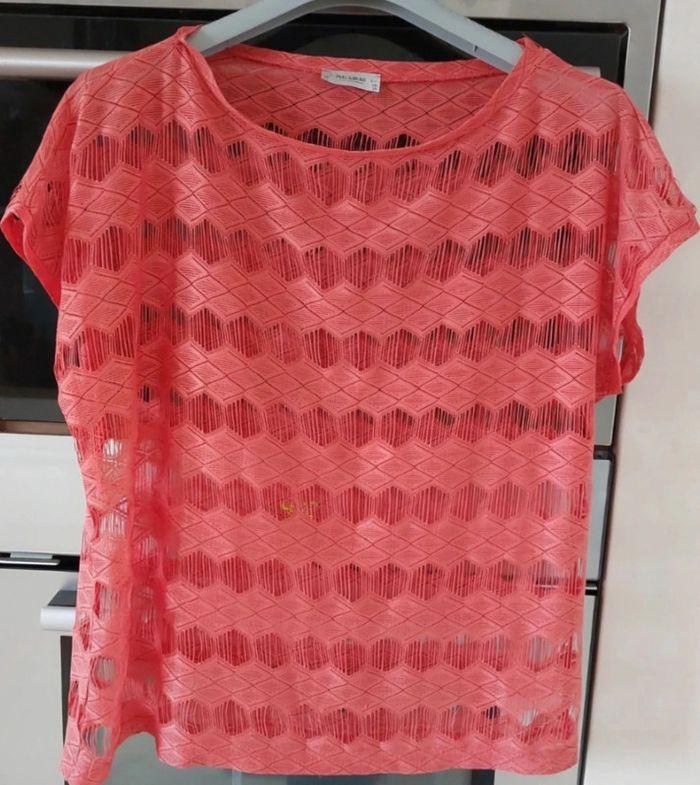 Tee-shirt filet corail - photo numéro 1