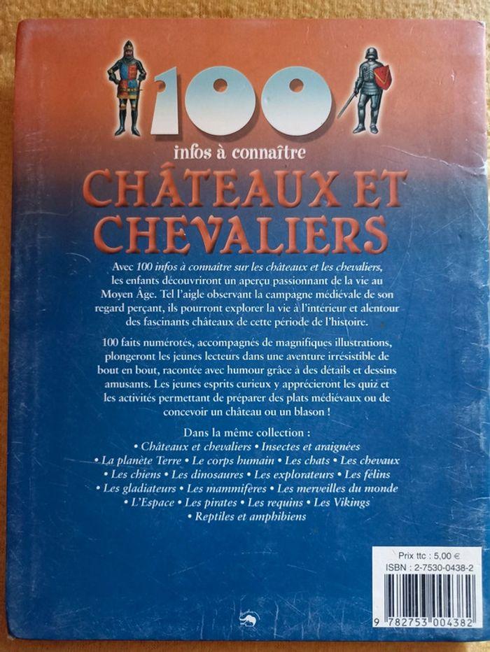 Livre 100 infos à connaître Châteaux et Chevaliers - photo numéro 2