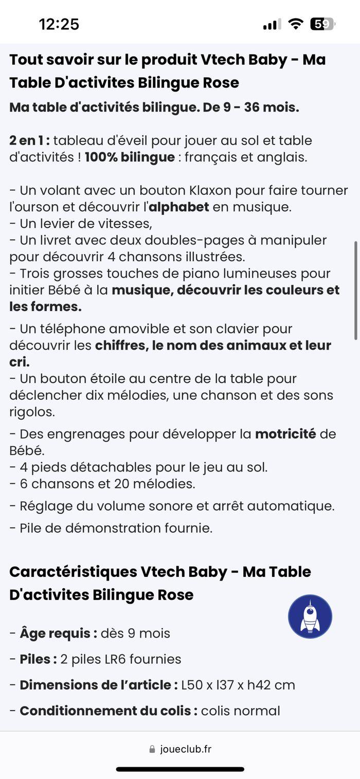 Table d’activité bilingue vtech - photo numéro 5