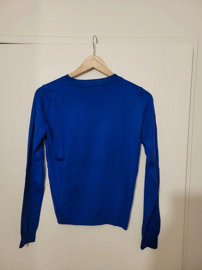 pull fin mango bleu taille S - photo numéro 2