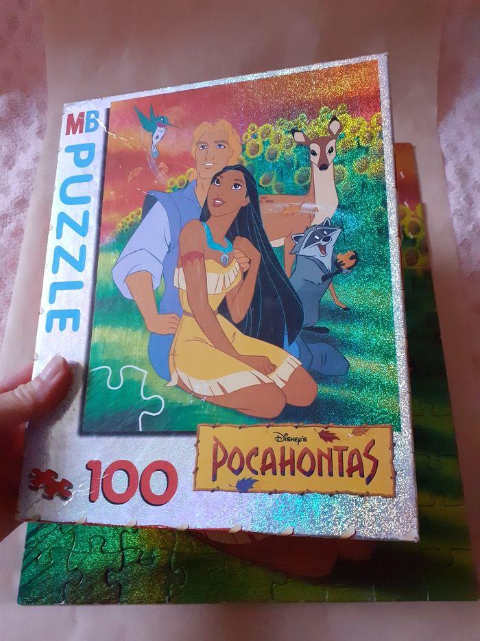 Pocahontas puzzle 100 pièces collector effet métallisé pailleté - photo numéro 8