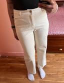 Pantalon velours blanc taille M/38