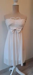 Robe bustier blanche T S