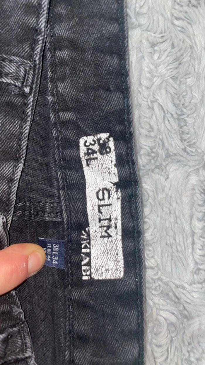 Jeans noir Kiabi taille 38/40 - photo numéro 3