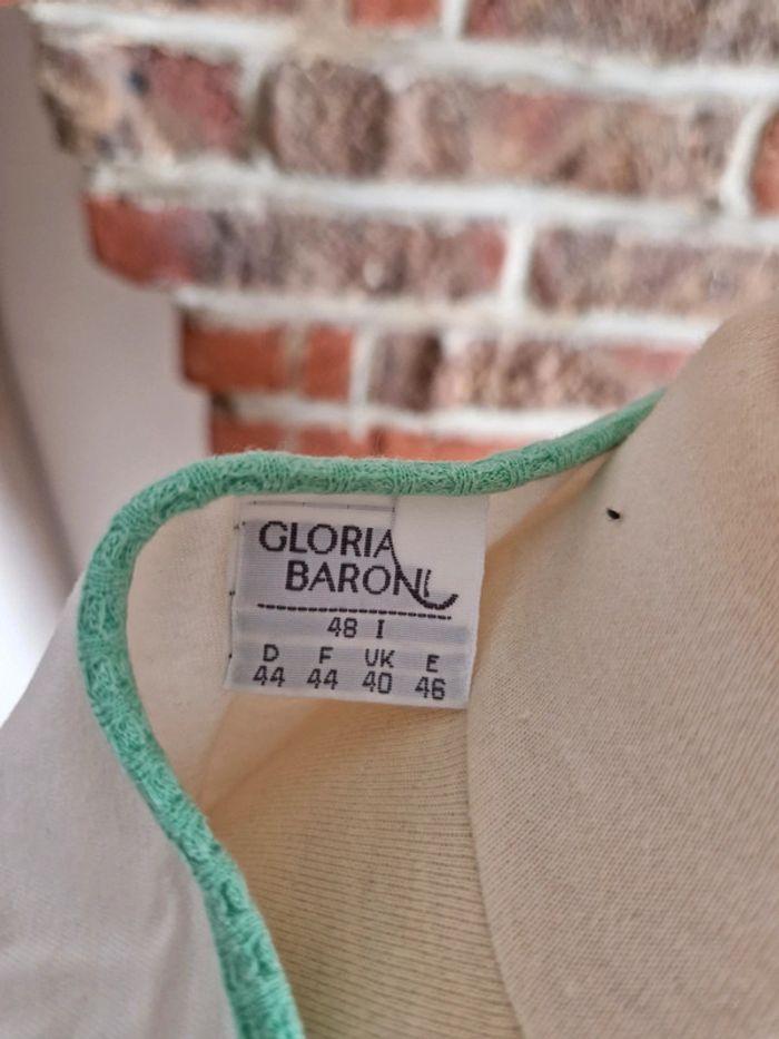 T-shirt vintage fleuri Gloria Baroni 42 - photo numéro 5