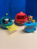 Lot de 3 Gups Octonauts À, C et X