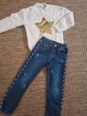 Ensemble pull jean taille 6 ans