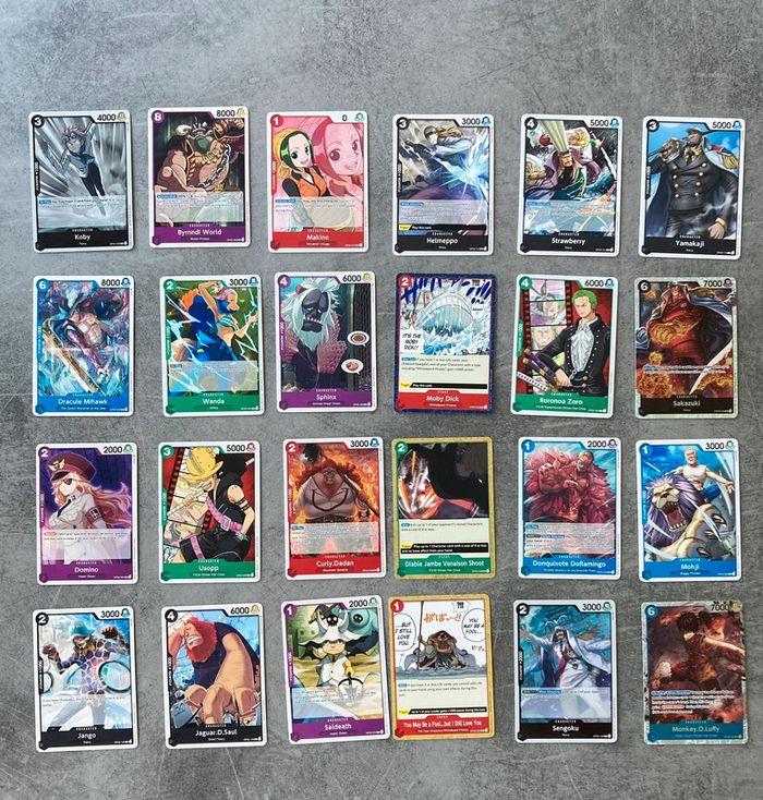 Lot de cartes One Piece op02