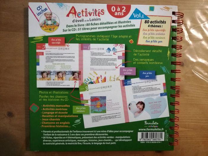 Livre d'activités d'éveil et de loisirs 0 à 2 ans + CD - photo numéro 2