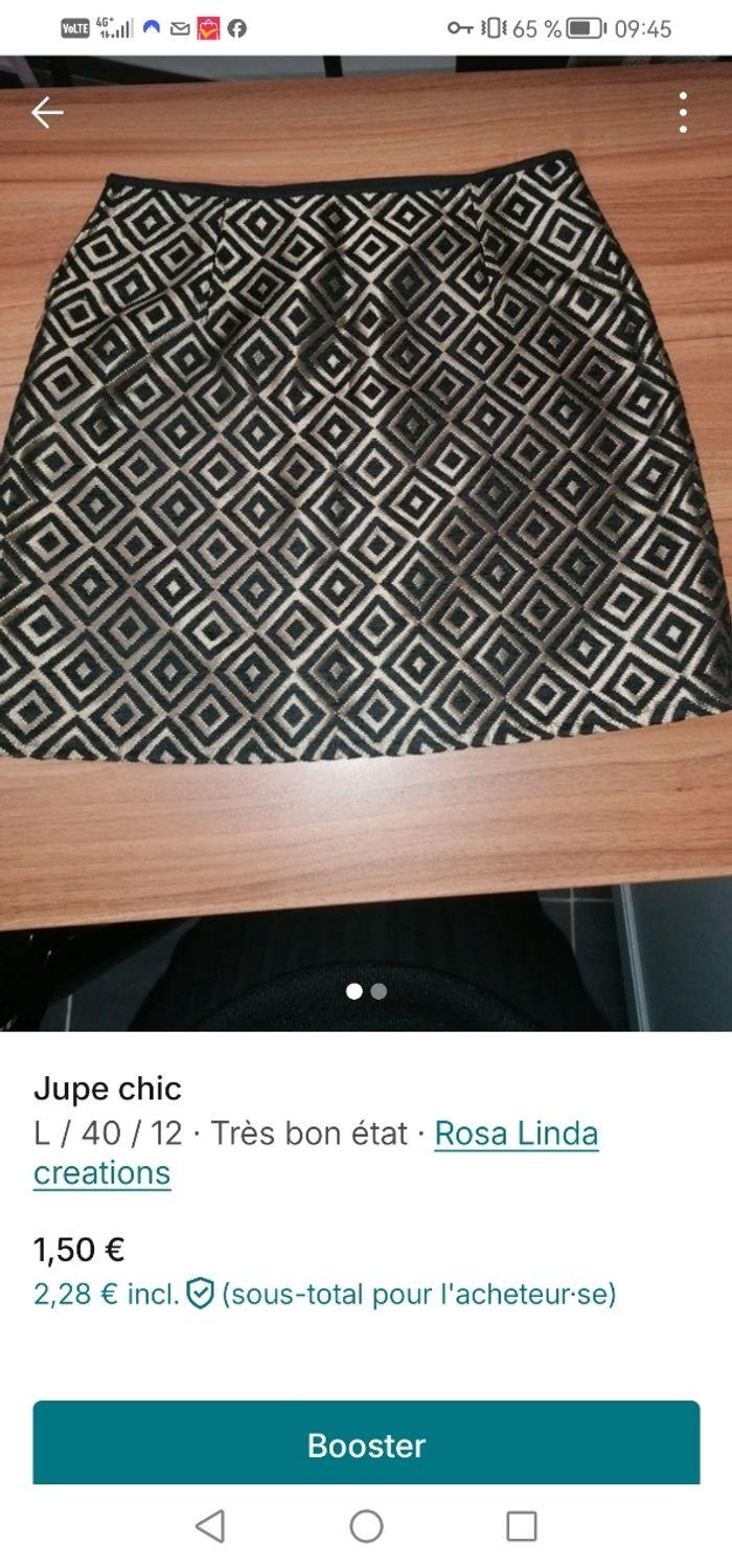 Jupe dorée chic - photo numéro 1