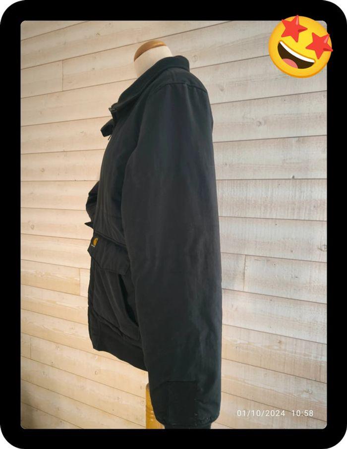 Blouson noir Carhartt  Brooks jacket taille s - photo numéro 3