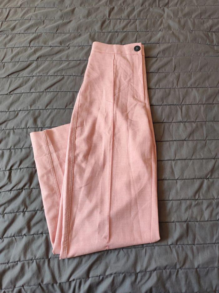 Pantalon fluide Bershka rose - photo numéro 1