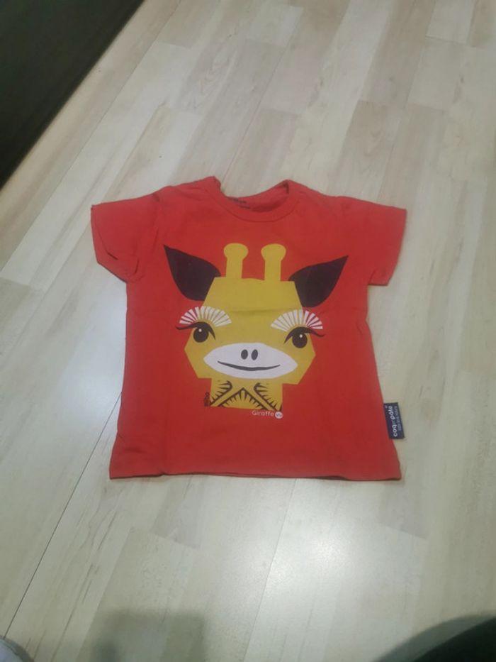 T shirt giraffevu taille 2 ans - photo numéro 1