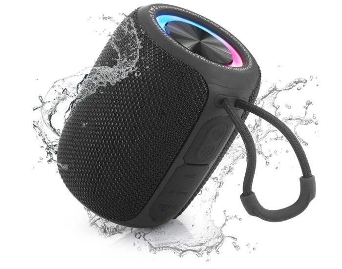 enceinte waterproof noir (cadeau de Noël) - photo numéro 1