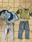 Lot 3 ans pantalons et hauts