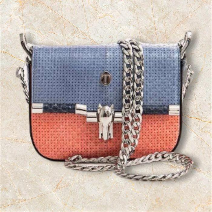 Petit Sac à Main Femmes Rose et Bleu Trussardi - photo numéro 1