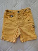 Short jaune sergent major 9 mois