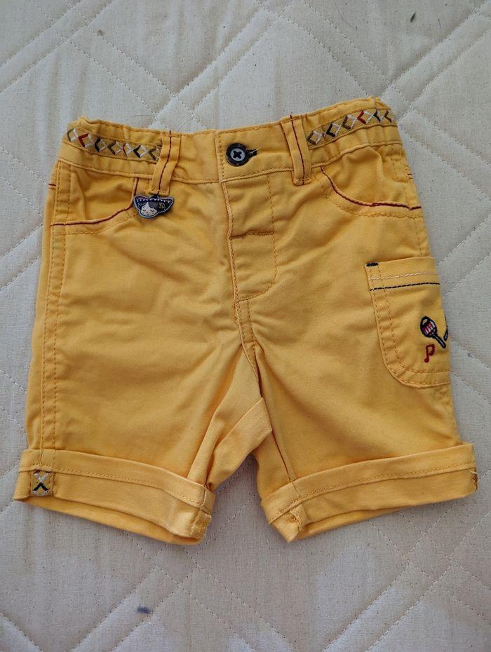 Short jaune sergent major 9 mois - photo numéro 1