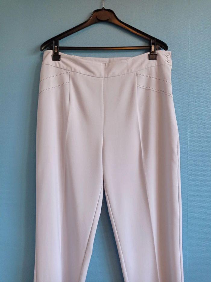 Pantalon gris clair Bleu bonheur taille 46 - photo numéro 2