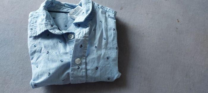 Chemise bleu clair pour bébé - photo numéro 1