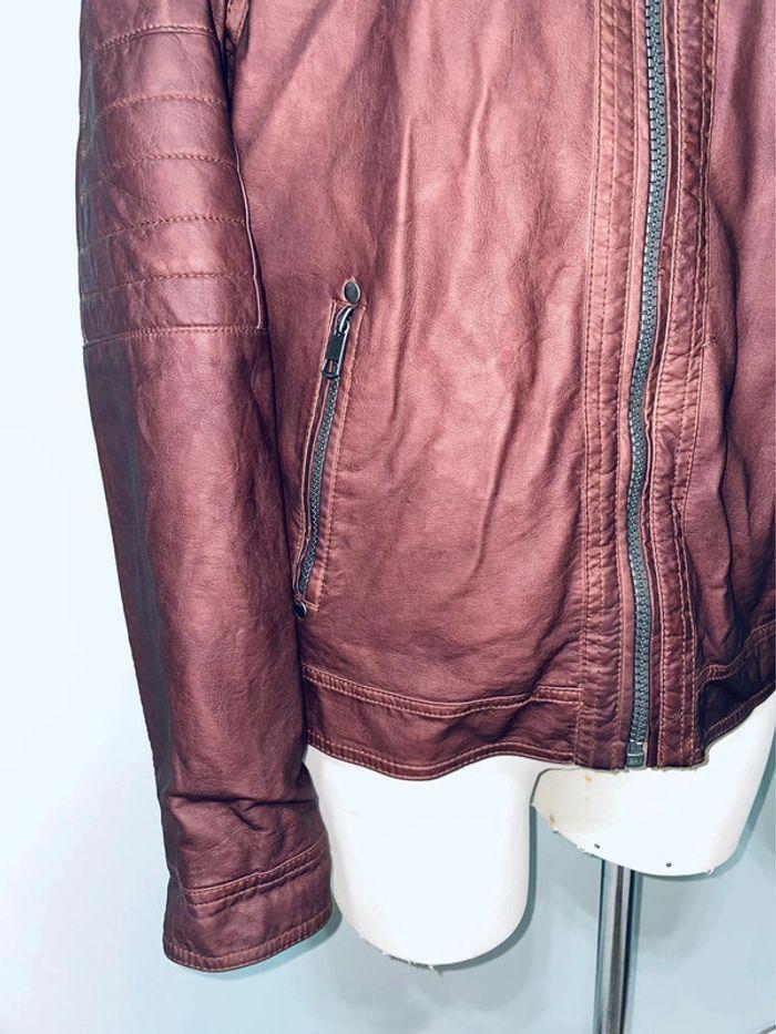 Blouson simili cuir  marron - 176 - photo numéro 3