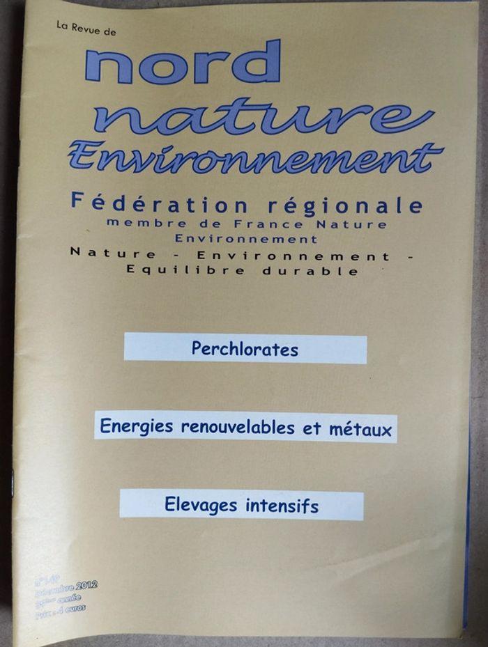 Lot de 9 revues Nord Nature Environnement - photo numéro 8