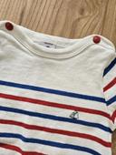 Combinaison bleu blanc rouge petit bateau