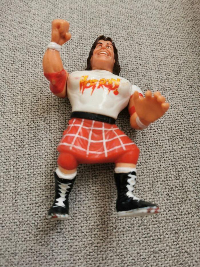 Jeu figurine catcheur WWE Catch rowdy Roddy piper  hot rod! 1991 Hasbro titan sports - photo numéro 5