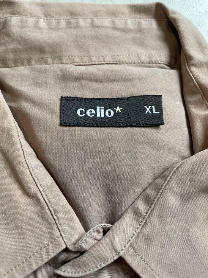 Chemise manche longue CELIO beige - photo numéro 2