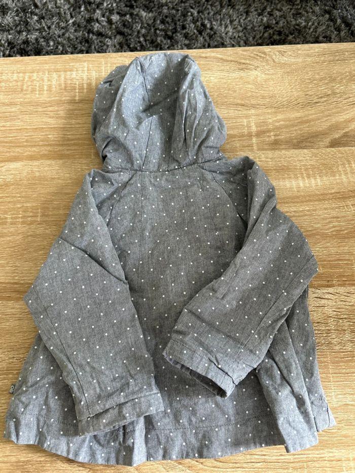 Manteau gris obaibi taille 12 mois - photo numéro 2